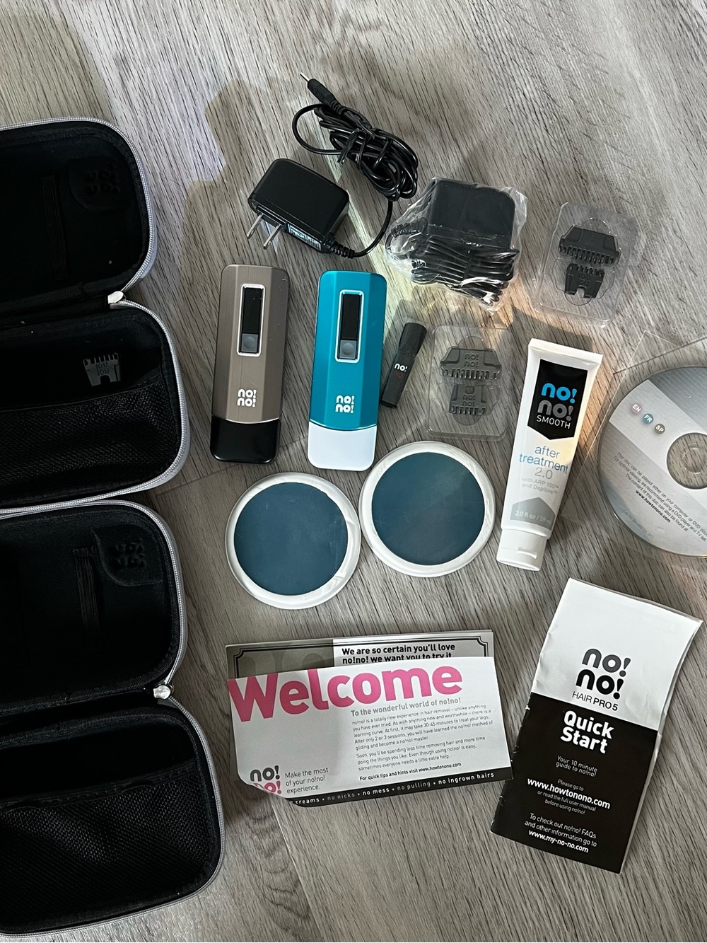 No!No! No Hair Pro 5 Removal System - Hair Removal Treatment -Untested 2 Devices